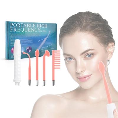 China Peel Tighten Portable High Frequency Skin Wand Therapy Machine Skin Dark Circles Removal Eye Bag Remoavl for sale