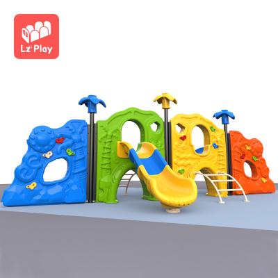 China Plastic Kindergarten Slide Plastic Kindergarten Climbing Frame Climbing Frame Outdoor Kids Community Playground Net Outdoor Drill Toy for sale