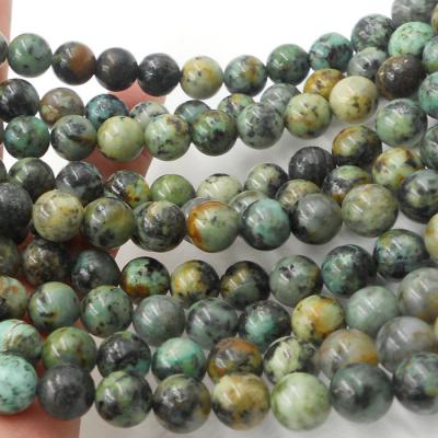 China Stone NANA High Quality Pure Natural Turquoise Loose Beads, 8mm Natural Gemstone Loose Beads for sale