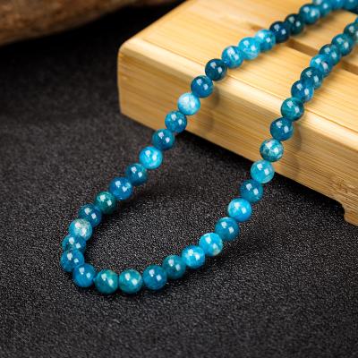 China High Quality Natural Stone NANA Apatite Round Loose Beads, 6mm Natural Gemstone Loose Beads for sale