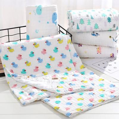 China NANA 6 Layers 100% Viable Cotton High Density Child Blanket Class One, Soft Cartoon Print No Fluorescent Baby Bath Towel Blanket for sale