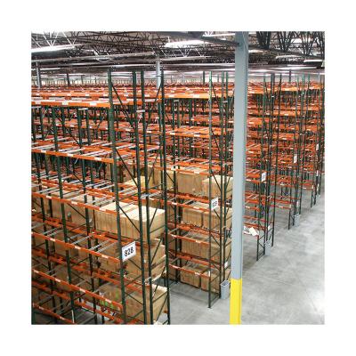 China Zinc RMI Pallet Rack Warehouse Storage Heavy Duty US Teardrop Racking System From China for sale