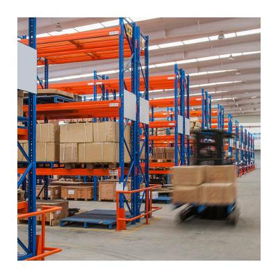 China Custom Adjustable Steel Heavy Duty Warehouse Storage Pallet Rack System Teardrop Pallet Rack Factory for sale