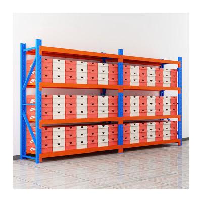 China Wholesale Stock 300kg Per Level Light Duty Warehouse Storage Shelf Custom 5 Layer Long Span Shelving for sale