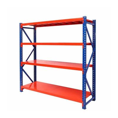 China Adjustable Light Duty Shelf Lowest Price Wholesale Stock 500kg Per Level Metal Rack for sale