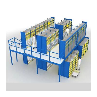 China Free design high quality mezzanine floor custom strong loading capacity 2 tiers rack mezzanine for sale