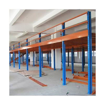 China Heavy Duty Rack System Shelf Warehouse Storage Steel Loft Racking Platform Structural Mezzanine Floor for sale