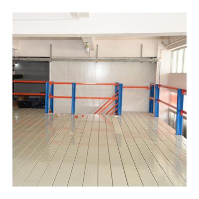 China Mezzanine floor attic loft storage rack industrial metal stairs for racking rack shelf shelves for sale