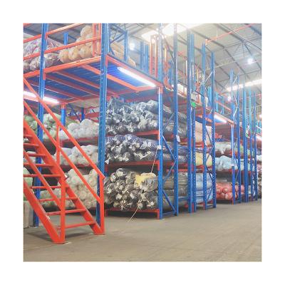 China Free Design Industrial Warehouse Steel Platform Custom Mezzanine Floor Racking System for sale