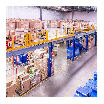 China Warehouse storage mezzanine shelving mezzanine floor rack for sale