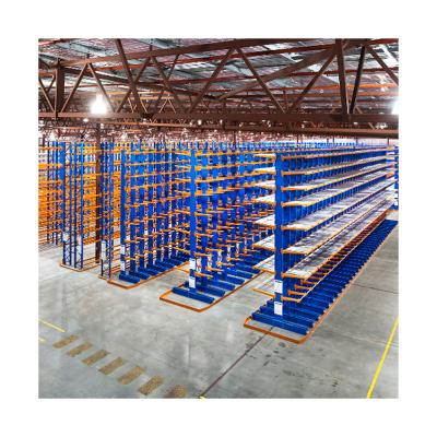 China Aluminum profiles steel fifo shelving system industrial pipe shelf pipe storage cantilever rack for sale