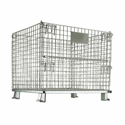 China Wholesale Heavy Duty Steel Folding Storage Cage Custom High Capacity Warehouse Storage Cage for sale