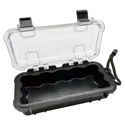 China Small Outdoor Waterproof Plastic Clear Box Cover Waterproof Shockproof Dustproof Carrying Hard Case for sale