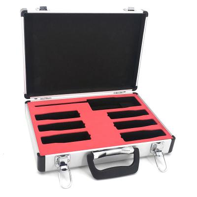 China Small Size Aluminum Frame Light Weight Hard Aluminum Tool Storage Case With Foam For Equipment Carrying for sale