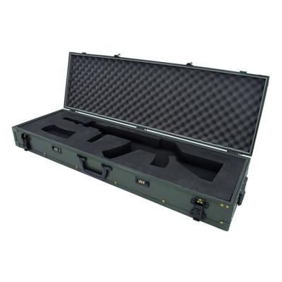 China resistant & Dualable Inside PU EVA Foam /Sponge Storage Foil Carry Gun Case for sale