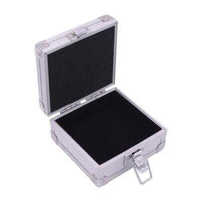 China Watches Box Shockproof Aluminum Suede Slots Jewelry Display Storage Case Watch Strap Caskets Wholesale for sale