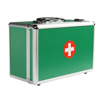 China Portable Shockproof Household Medicine Case Aluminum Alloy Medicine Box First Aid Kit for sale