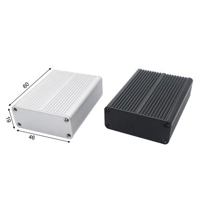 China Industry 46x19x60mm Extruded Aluminum Housing Desktop Type Case Enclosure For Electronic Products for sale