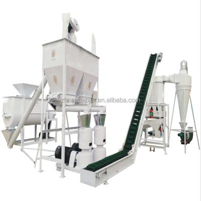 China Producing animal feed pellets fully automatic feed production line can be sold according to the output of grain production line for sale