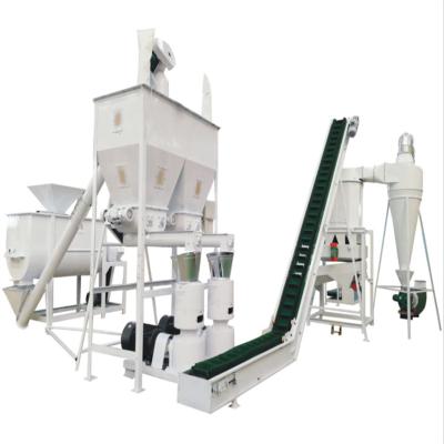 China Producing Animal Feed Pellets 800kg/h Small Poultry Machinery Animal Chicken Pellet Heater Making Machine Feed Pellet Production Line Price For Sale for sale