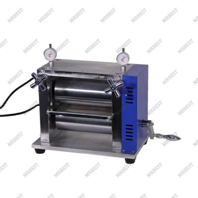 China Laboratory Small Manual Roller Press Machine For Battery Electrode Calendering for sale