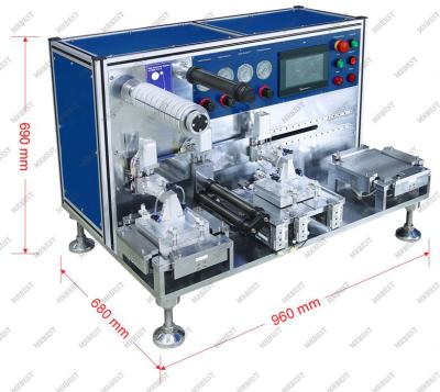 China Semi Auto Battery Manufacturing Machine 1KW Battery Electrode Stacking Machine for sale