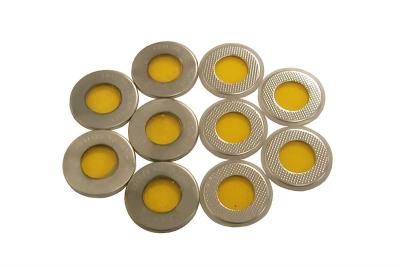 China Aluminum CR2016 Coin Cell Cases With Two Sides Kapton Windows for sale