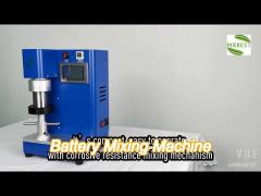 500ml compact dual shaft planetary vacuum mixer for battery electrode preparation