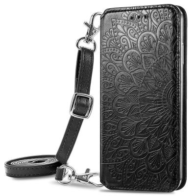 China Luxury High Quality Anti-fall PU Leather Cell Phone Case Suitable For Xiaomi Zero Zipper Wallet Messenger Large Rope Phone Case for sale