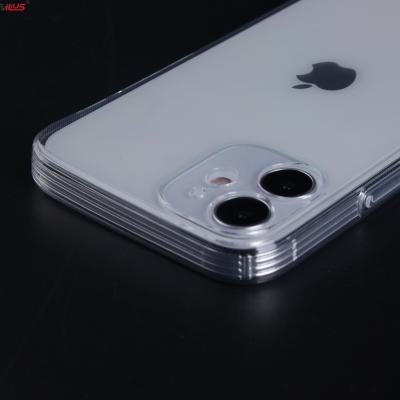 China Anti-drop Soft Transparent Clear Acrylic TPU Cell Phone Case For iPhone 12 13 Cell Phone Case for sale