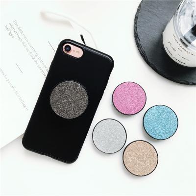 China High Quality Anti-Corrosion Customized Logo Glitter Phone Grip Holder Work With Magnetic Car Duct Mount for sale