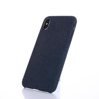 China Ultra Thin Scratch Resistance Phone Case Polyester Microfiber Fabric Cell Phone Case For iPhone X for sale