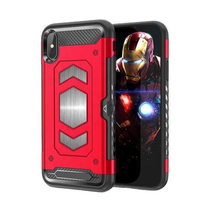 China Unique For iPhone X Case With Car Mount Magnetic Card Slot for sale