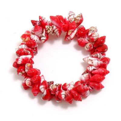 China Graceful Colorful Shell Beaded Bracelet Beach Vacation Promotion Bracelet Stained Shell Bracelet for sale