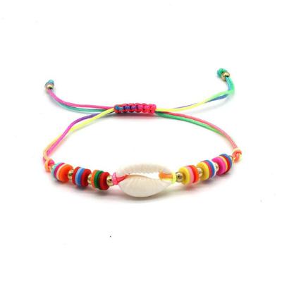 China Shell Beach Friendship Bracelet Braided Graceful Beaded Shell Bracelet Beach Bracelet for sale