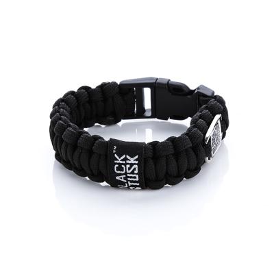 China Cool Boy CLASSIC Top Selling Black Survival Parachute Outdoor Wristband, Custom Parachute Wristband with Logo for sale