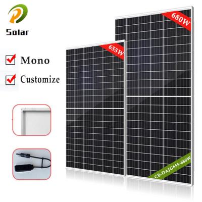 China Hot Sale Monocrystalline Silicon Factory Outletl Mono Solar Panels 655W 670W 680W Bifacial Solar Panel for sale