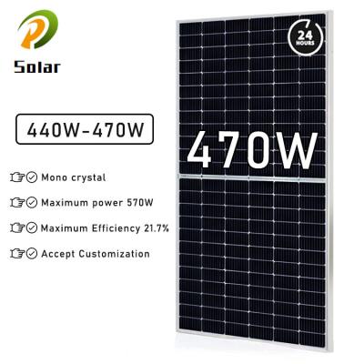 China High quality monocrystalline silicon panel 440W 450W 460W 470W solar power photovoltaic panel factory customization for sale