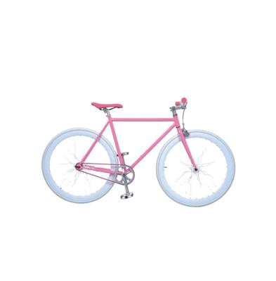 China High Quality And Cheap OEM Colored Single Speed ​​700C Chrome Steel Fixed Gear Bike for sale