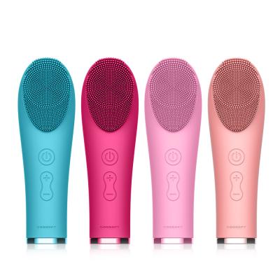 China Factory wholesale silicone electric waterproof cleanser face pore silicone DEEP CLEANING facial cleansing brush for sale