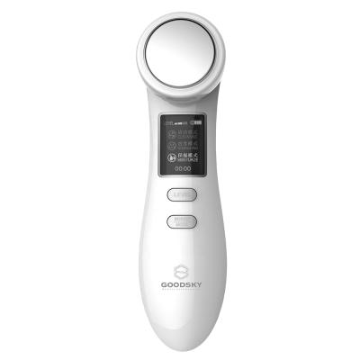 China GOODSKY Handheld Facial Anti Aging Vibrating Massager Ion Beauty Device Galvanic Skin Face Clean Skin Care Products for sale