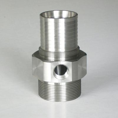 China Connect to machine and pipe OEM high quality custom stainless steel machinery CNC precision parts for sale