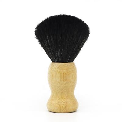 China JDK Vegan Wooden Shaving Cream Soap Bamboo Beard Brush Synthetic Hair Hot Sale Environmental Materials for sale