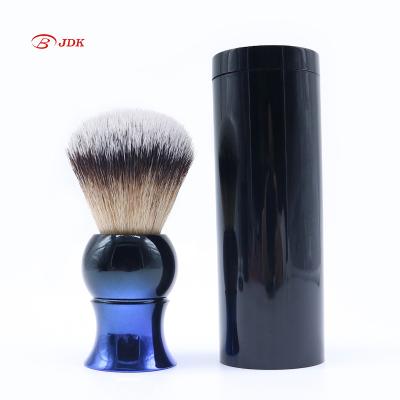 China Navy Blue Shaving Brush New Shaving Brush Manufacturers JDK Navy Blue Shaving Brushes With Double Black Blue Color Handle for sale