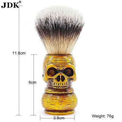 China Wholesale Synthetic Skull Head Shaving Brush Handle Shaving Brushes Barber Salon Beard Shaving Brushes Men's Grooming Tools For Men for sale