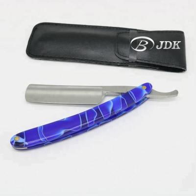 China JDK Barber Straight Razor Professional Straight Blade Cutthroat Single Edge Razor 100% Carbon Steel for sale