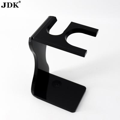 China For JDK Shaving Brush Display LOGO Acrylic Shaving Stand Custom Made For Men's Razor And Brush Display for sale