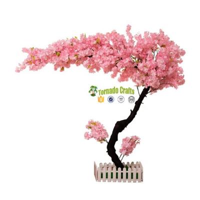 China Eco-friendly Materials 7 Types Light Pink Cherry Blossom Artificial Flower Cherry Blossom Tree for sale