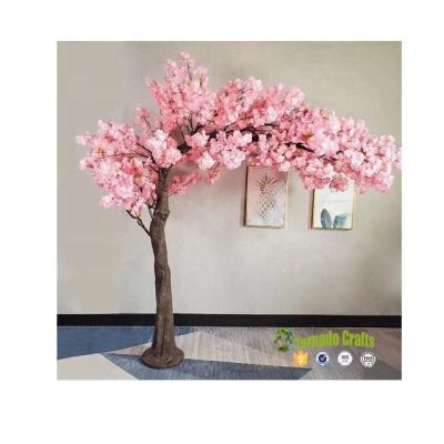 China Eco-friendly Materials China Fiberglass Greeting Wedding Artificial Cherry Blossom Tree Rose for sale