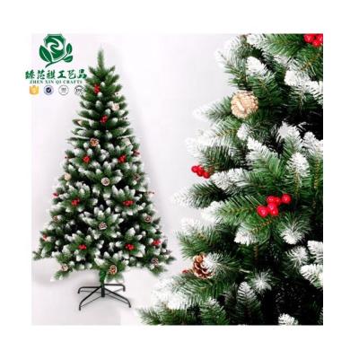 China Waterproof Zhen Xin Qi Crafts Holiday Plus Size PVC Snow Tip Automaticed Material Christmas Tree for sale